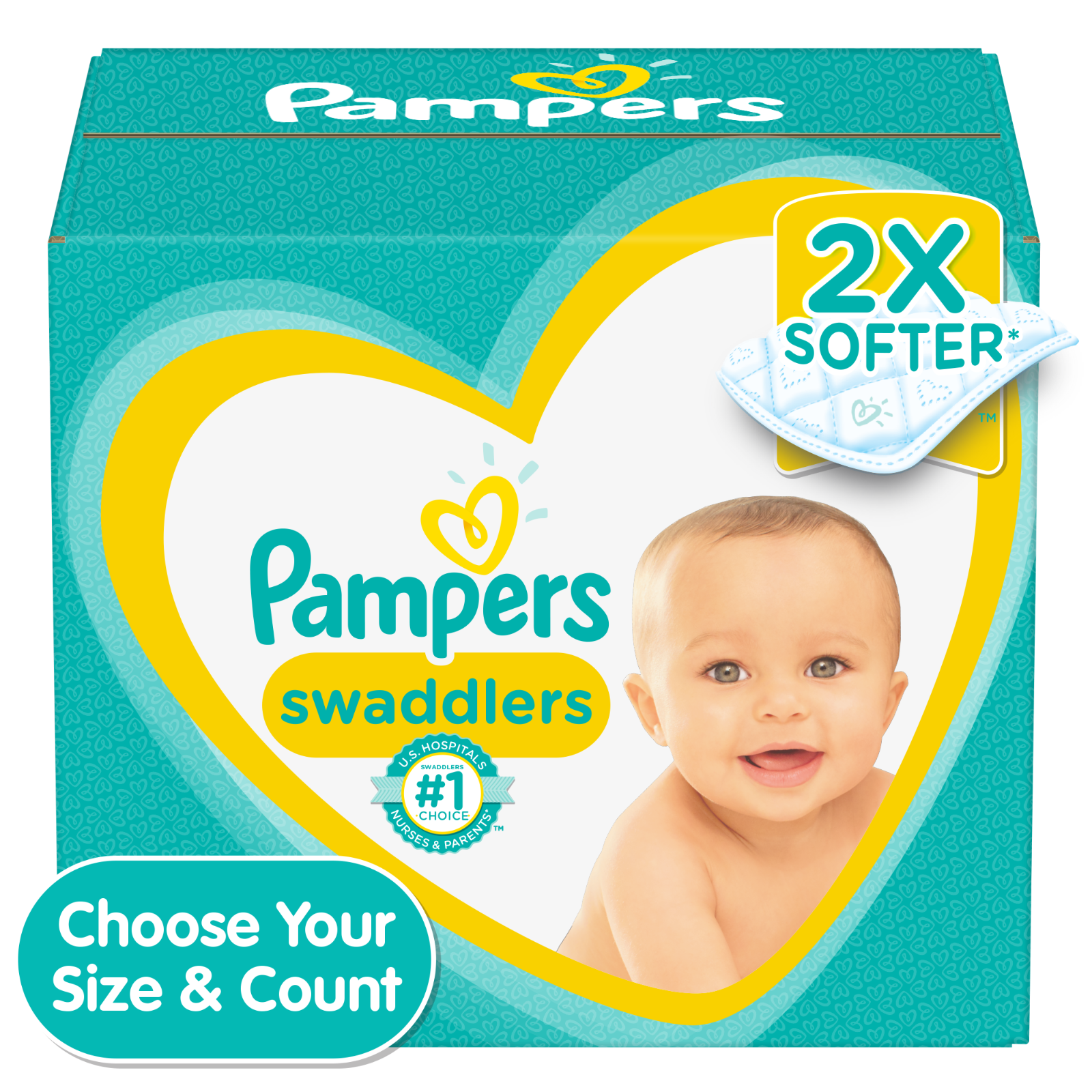 Pampers Swaddlers Disposable Diapers *preemie, Newborn, 1, 2, 3, 4, 5, 6, 7