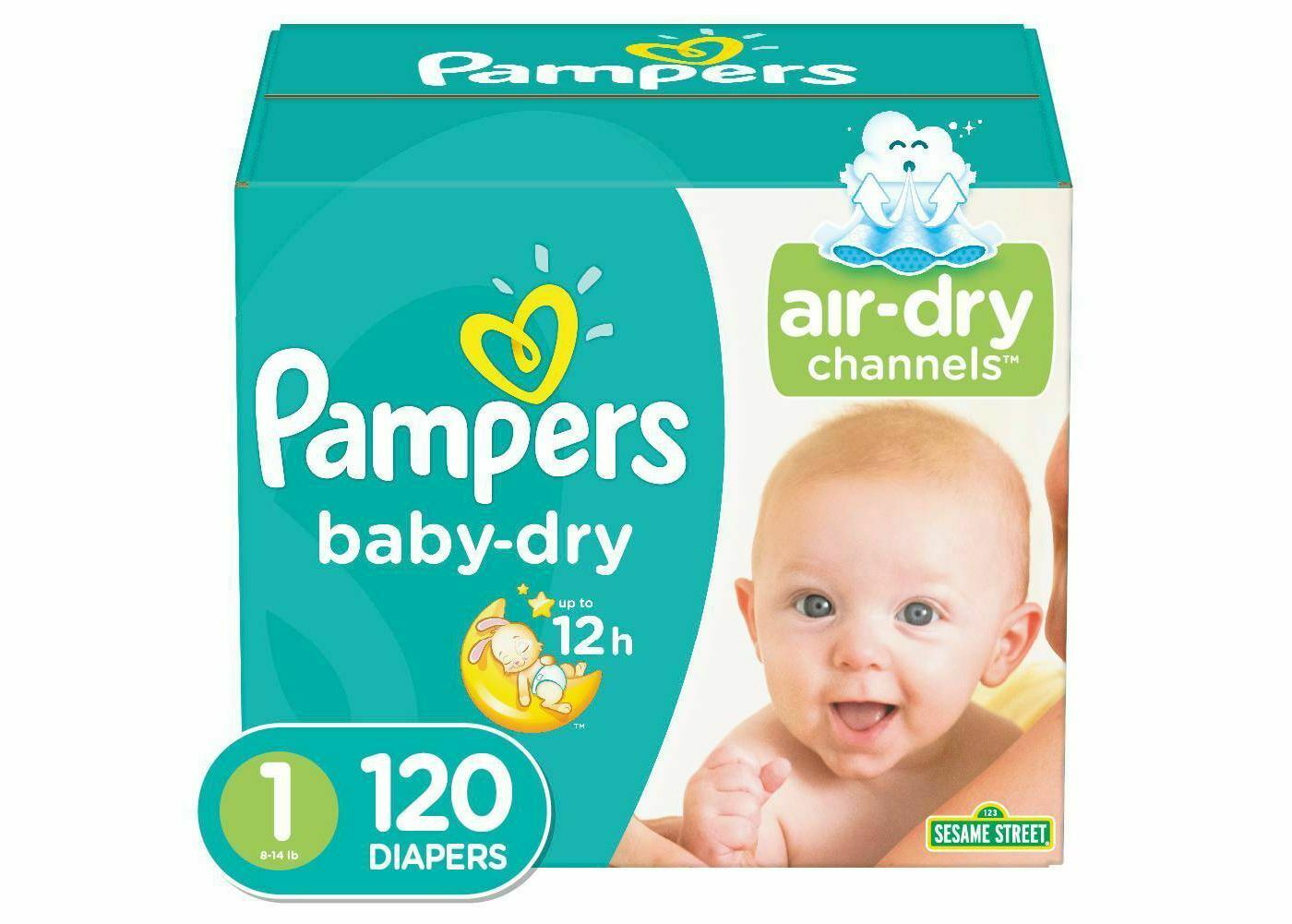 Pampers Baby Dry Diapers Super Pack - (select Size) - Free Shipping!